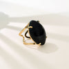 Black onyx marquise ring