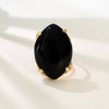 Black onyx marquise ring