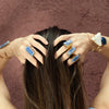 Blue kyanite ring