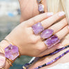 Large amethyst marquise statement ring