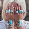 Freeform larimar ring