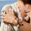 Lemurian point cuff bracelet