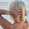 Large chunky raw crystal statement ring