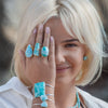 Freeform larimar ring