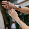 Blue kyanite cuff bracelet