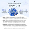 Chunky freeform faceted sodalite statement ring