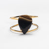 Mookaite pear-shaped cuff bracelet