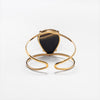 Mookaite pear-shaped cuff bracelet
