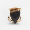 Australian mookaite pear-shaped ring