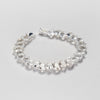 925 sterling silver crystal pear tennis bracelet