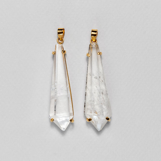 Crystal wand pendant