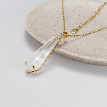 Crystal wand pendant