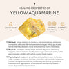 Aurora Sunheart — yellow aquamarine & druzy citrine necklace